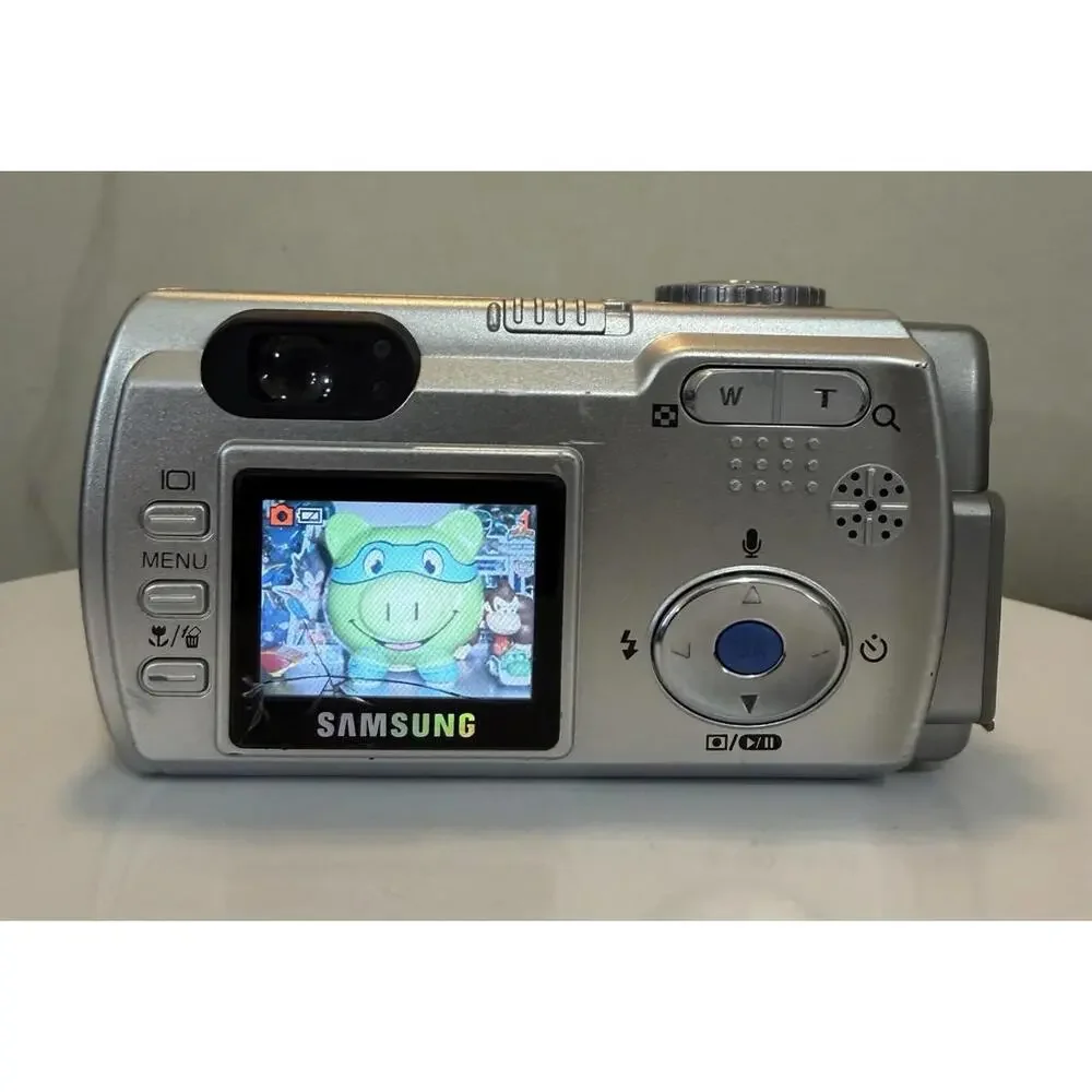Samsung Digimax 360 Digital Camera 3.2MP Compact 12x Zoom Point & Shoot Y2K Work